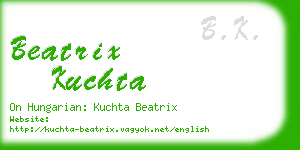 beatrix kuchta business card